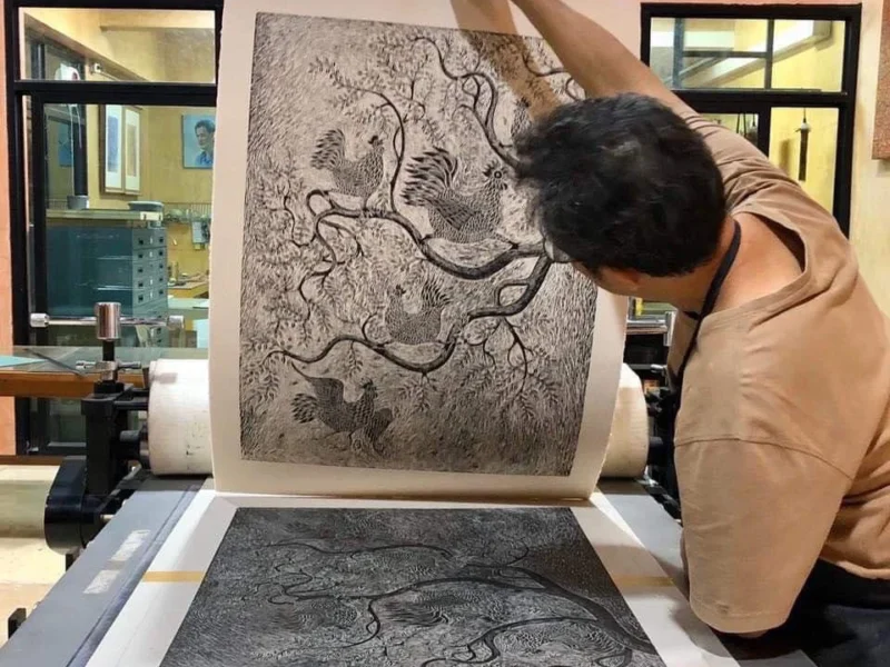 Woodcut and printing workshop (1 day)